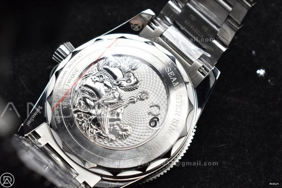 SS Heritage Super on 300 A8912 1:1 Clone Seamaster Edition Blue Best Bracelet Dial VSF 0102